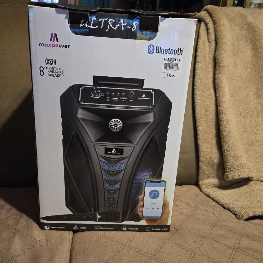 KARIOKE MaxPower Bluetooth Portable Speaker/karaoke Machine
